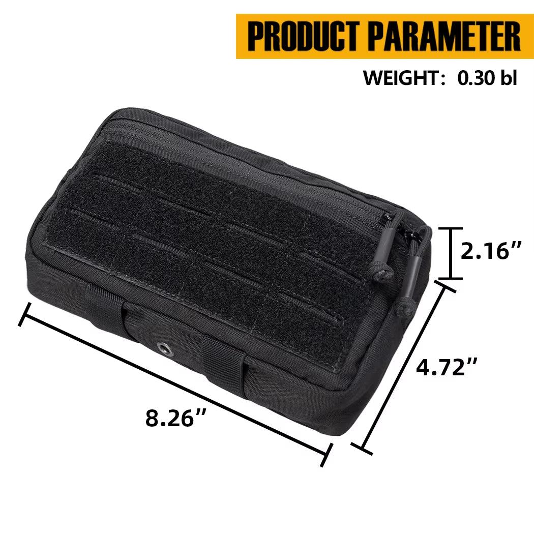 Tactical MOLLE Adimin Dump Pouch Sub Abdominal Drop Pouch EDC Bag Accessory Utility Pouch Dual-Purpose Tool Bags 3563