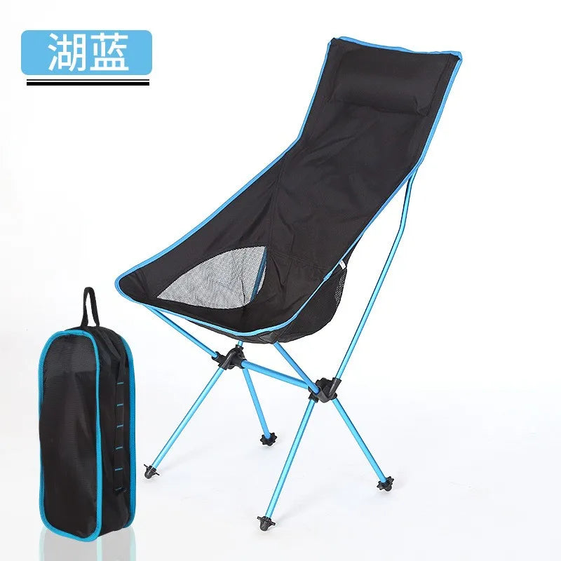 Outdoor Portable Camping Chair Oxford Cloth Folding Camping Seat Fishing BBQ Festival Picnic Beach Ultralight Chair