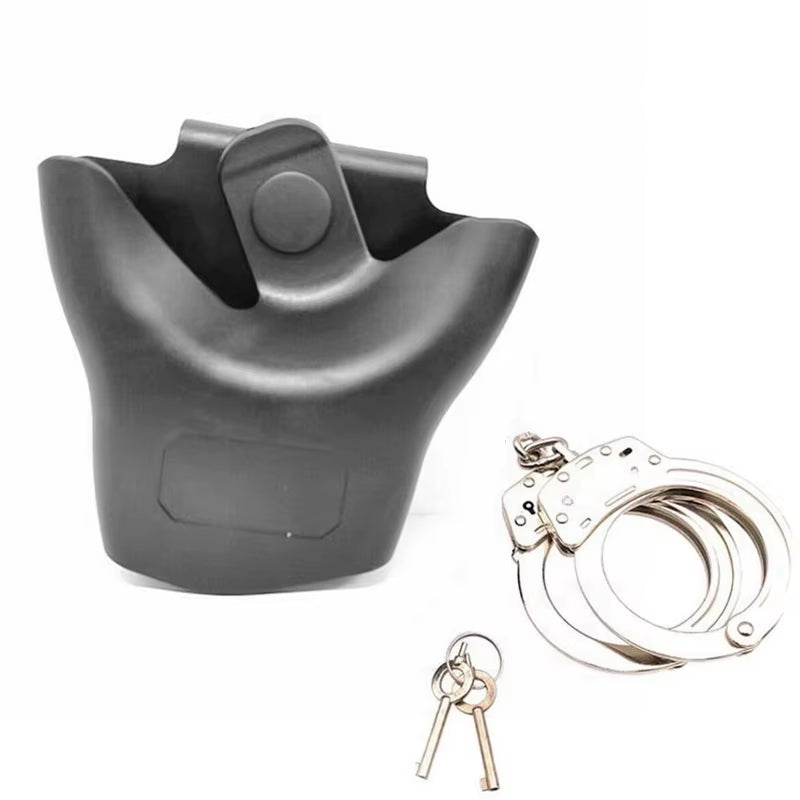 Tactic Handcuff for Case for Police Shackles Waist Belt Open Top Handcuff Holder for Case Belt Loop Pocket A