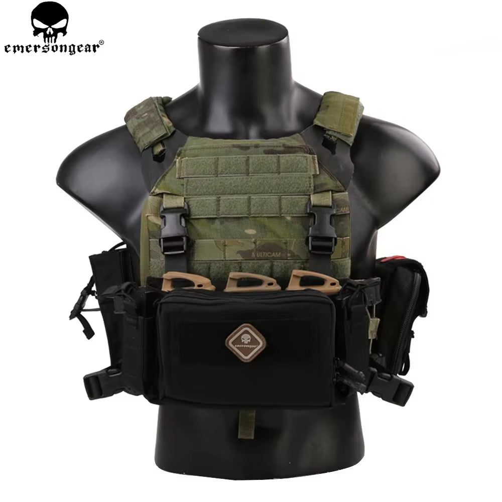 Tactical D3CR Micro Chest Rig Modular for Plate Carrier Hunting Vest MOLLE Airsoft Mini Spiritus Gear Nylon EM9557